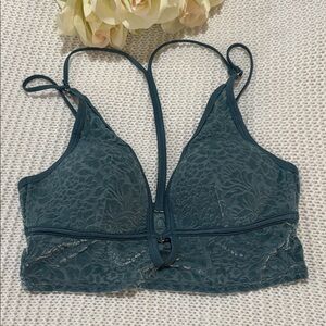 PINK Victoria's Secret Lace Bralette in Teal